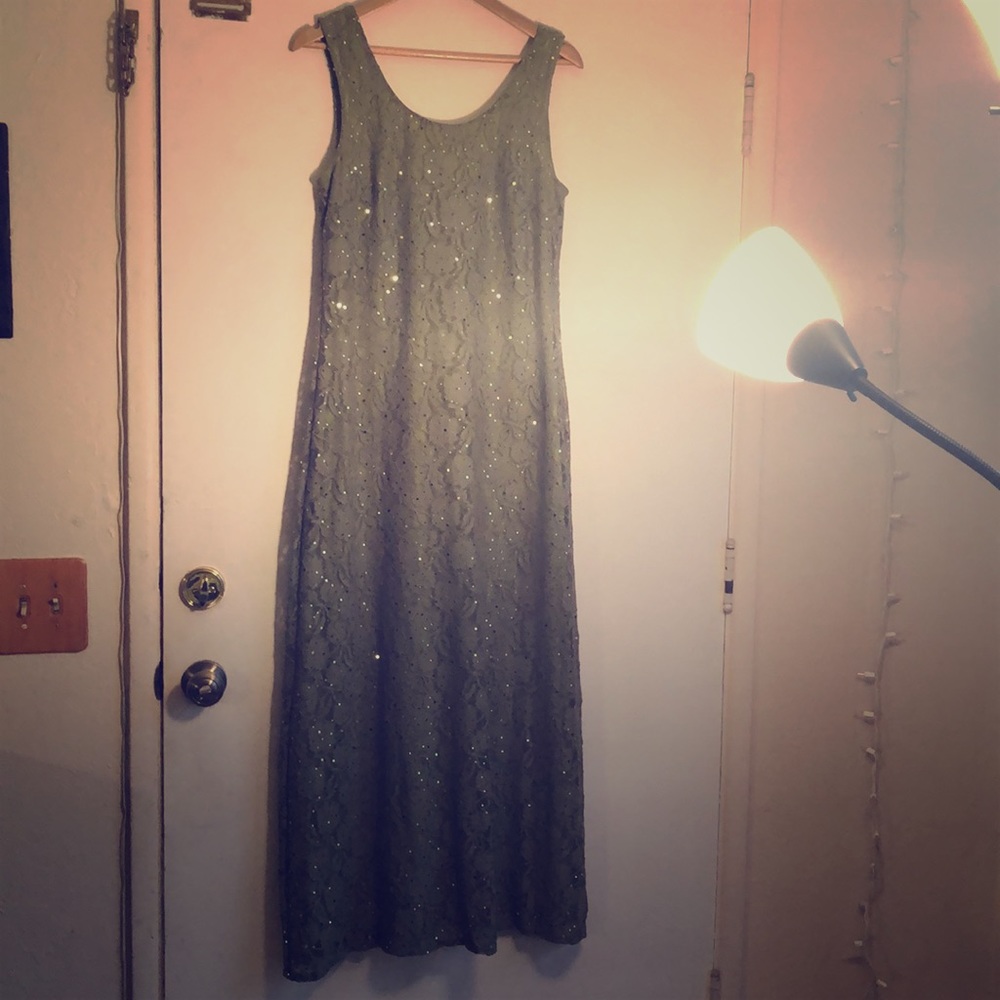 Vintage Sequined Party Dress